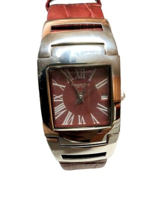 Kenneth Cole New York Women's watch Burgundy Leather - Picture 2 of 5